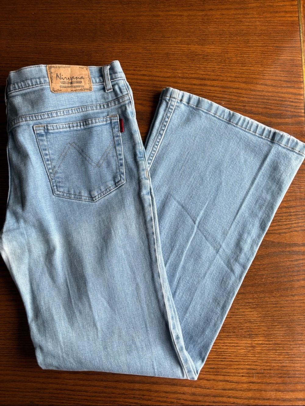 NIRVANA Light Blue Wide Leg Denim Jeans EUC